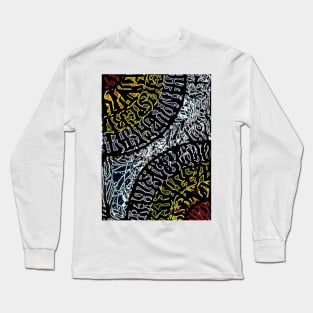 Hand calligraphy art design Long Sleeve T-Shirt